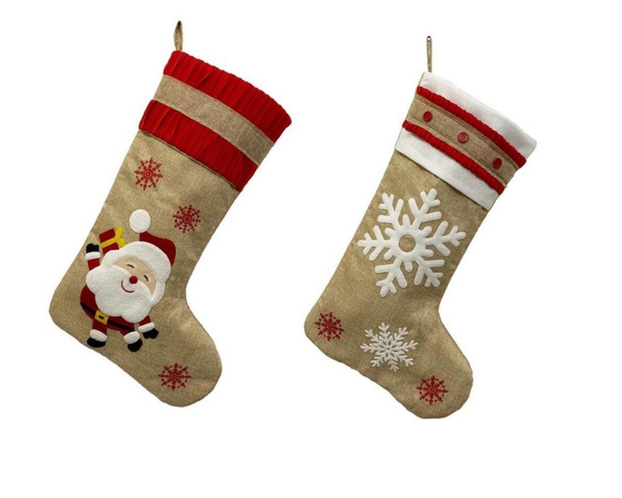 Рождественские носочки - отличная упаковки для подарка и декорация интерьера